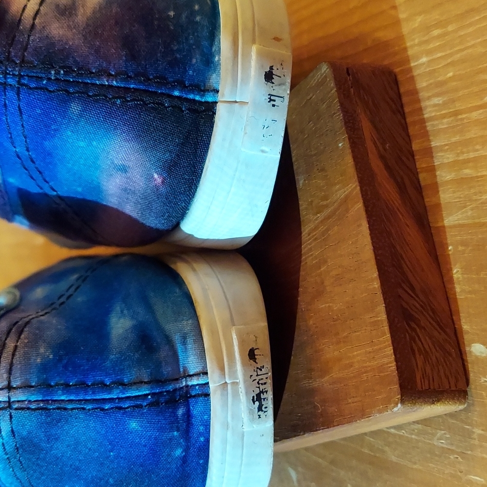 SOLD Galaxy Space Vans! Sz 8 women low top sneakers guc some scuffs adorable! - Picture 4 of 10